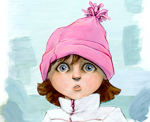 Acrylic paint on bristol