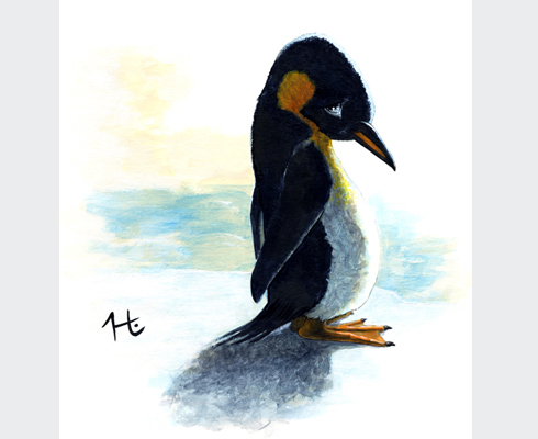 Acrylic paint on bristol